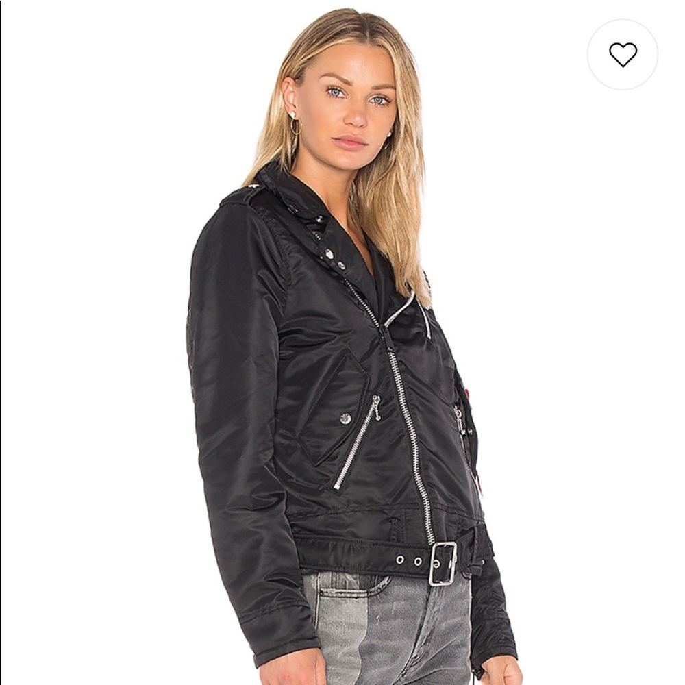 ALPHA INDUSTRIES Outlaw Biker Moto Jacket - Picture 4 of 8